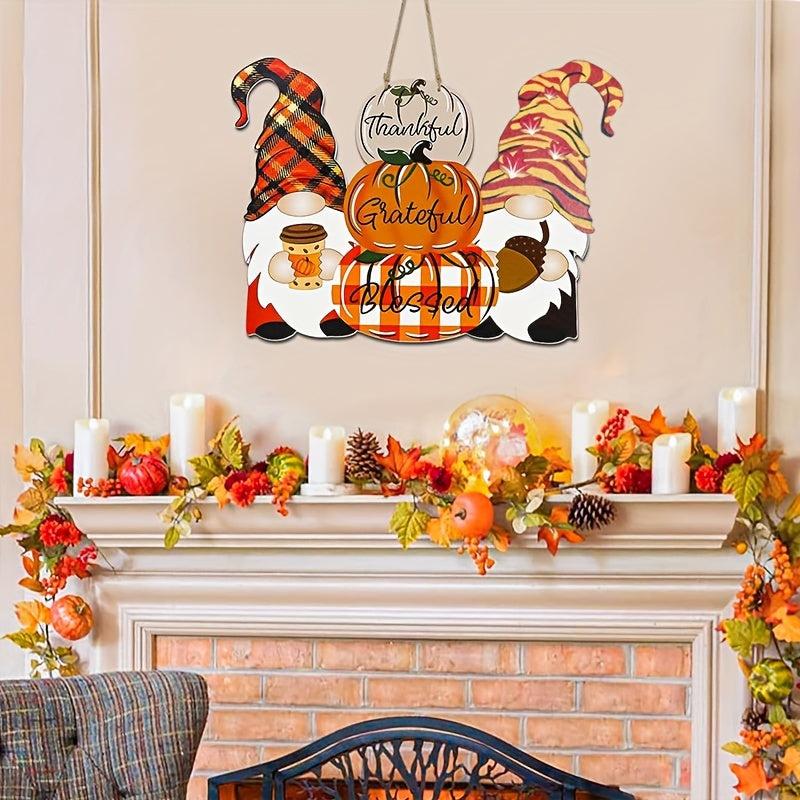 Christmas Thanksgiving Double Sided Printed Door Decoration
