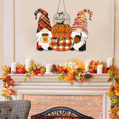 Christmas Thanksgiving Double Sided Printed Door Decoration