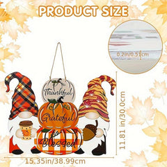 Christmas Thanksgiving Double Sided Printed Door Decoration