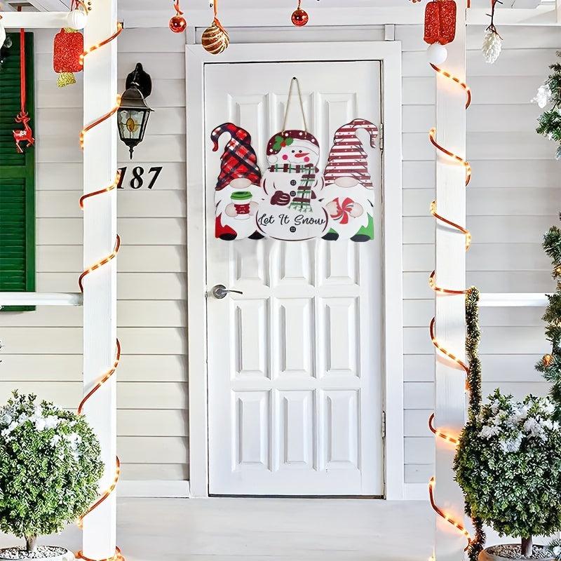 Christmas Thanksgiving Double Sided Printed Door Decoration