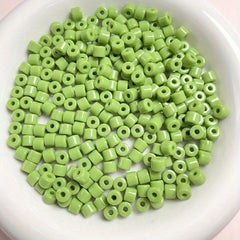 50pcs Gradient Bucket Beads 6mm Cylindrical DIY Handcraft Jewelry Accessories