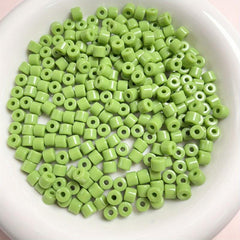 50pcs Gradient Bucket Beads 6mm Cylindrical DIY Handcraft Jewelry Accessories