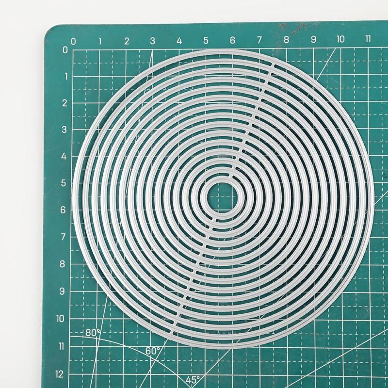 Metal Cutting Dies Round Frame Stencils DIY Scrapbooking Stamp Album Decor