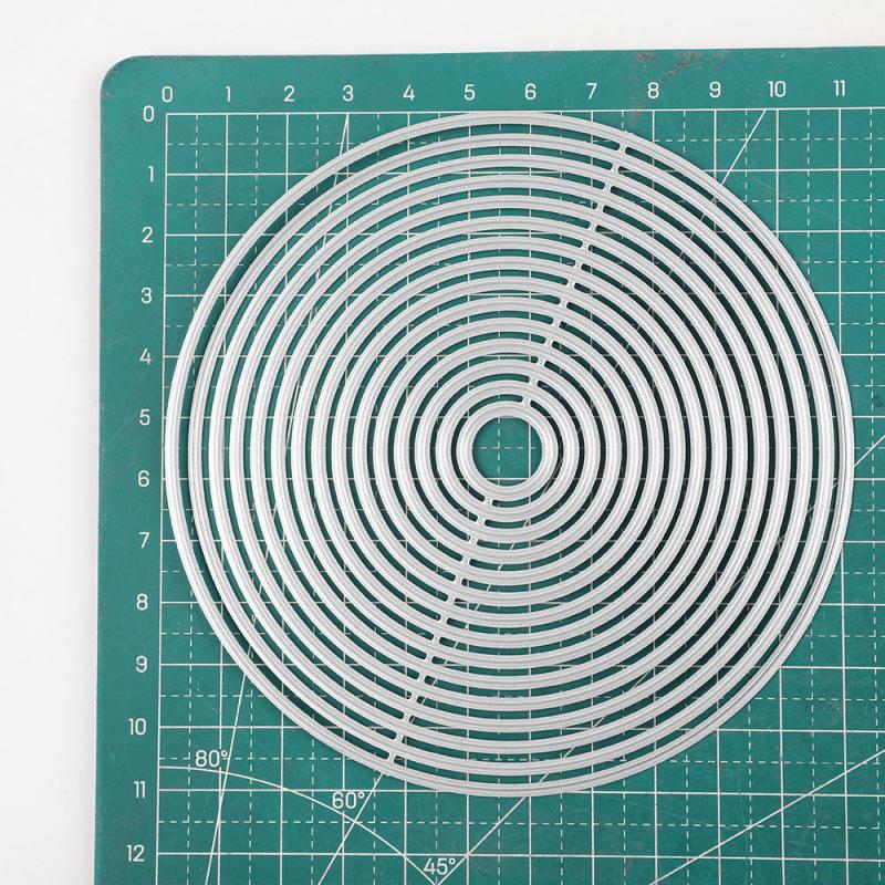 Metal Cutting Dies Round Frame Stencils DIY Scrapbooking Stamp Album Decor