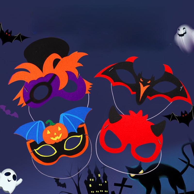 1pc Halloween Dressing Mask Non Woven Makeup Cartoon Mask Material Pack