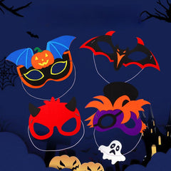 1pc Halloween Dressing Mask Non Woven Makeup Cartoon Mask Material Pack