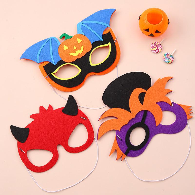 1pc Halloween Dressing Mask Non Woven Makeup Cartoon Mask Material Pack