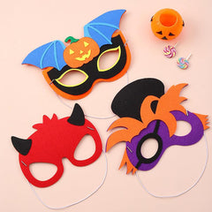 1pc Halloween Dressing Mask Non Woven Makeup Cartoon Mask Material Pack