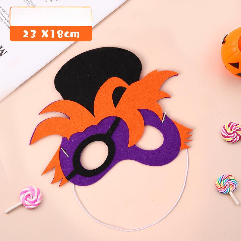 1pc Halloween Dressing Mask Non Woven Makeup Cartoon Mask Material Pack