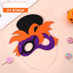 1pc Halloween Dressing Mask Non Woven Makeup Cartoon Mask Material Pack