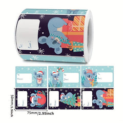 250pcs Large Santa Claus Snowman Party Celebration Gift Label Stickers