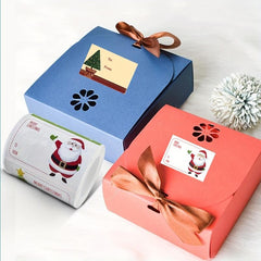 250pcs Large Santa Claus Snowman Party Celebration Gift Label Stickers