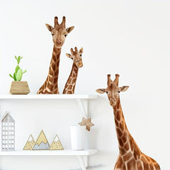 Cartoon Giraffe Family Wall Sticker Bedroom Living Room Decorative Wall Sticker