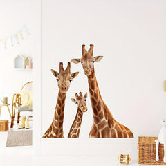 Cartoon Giraffe Family Wall Sticker Bedroom Living Room Decorative Wall Sticker