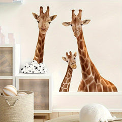 Cartoon Giraffe Family Wall Sticker Bedroom Living Room Decorative Wall Sticker