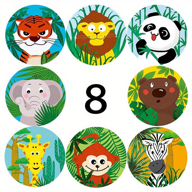 500pcs Cartoon Animal Waterproof Stickers for DIY Laptop Cup Luggage