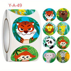 500pcs Cartoon Animal Waterproof Stickers for DIY Laptop Cup Luggage
