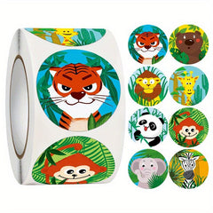 500pcs Cartoon Animal Waterproof Stickers for DIY Laptop Cup Luggage