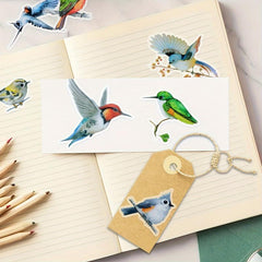 40pcs Colorful Bird Stickers for Scrapbook Crafts and Journals