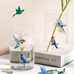 40pcs Colorful Bird Stickers for Scrapbook Crafts and Journals