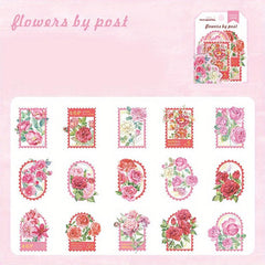 30pcs Plant Flower Stickers for DIY Art Supplies