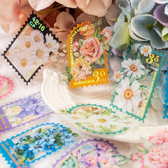 30pcs Plant Flower Stickers for DIY Art Supplies