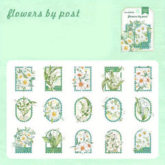 30pcs Plant Flower Stickers for DIY Art Supplies