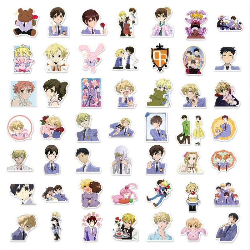 50 Waterproof Anime Stickers for DIY Notebook Decorations & Graffiti