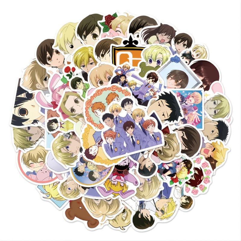 50 Waterproof Anime Stickers for DIY Notebook Decorations & Graffiti