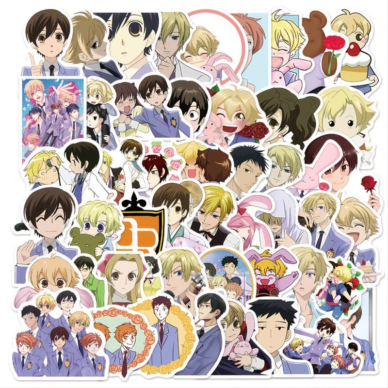 50 Waterproof Anime Stickers for DIY Notebook Decorations & Graffiti