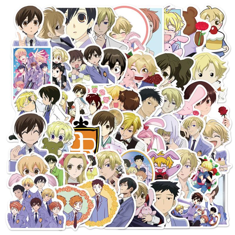 50 Waterproof Anime Stickers for DIY Notebook Decorations & Graffiti