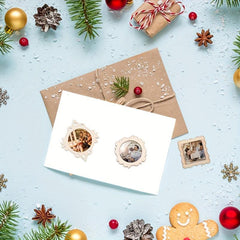 30pcs Undyed Wooden Photo Frame Pendants Wooden Cutouts Necklace Earrings Charms