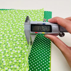 7pcs Green Fabric Printed Square Sewing And Patching Cloth Quilted Clothing