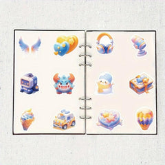 50pcs 3D Waterproof PVC Guitar Stickers for Mobile Phones Notebooks Toys