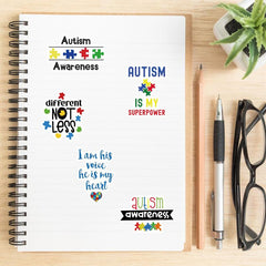 50pcs Cartoon Care Awareness Stickers Waterproof DIY Decoration