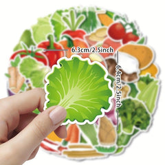 Vegetables Stickers Waterproof Decals For Water Bottles Laptop