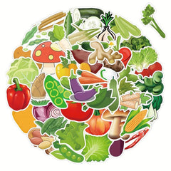 Vegetables Stickers Waterproof Decals For Water Bottles Laptop