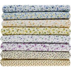 8pcs Flowers Quilting Fabric Bundles Fat Quarters Printed Craft Fabric