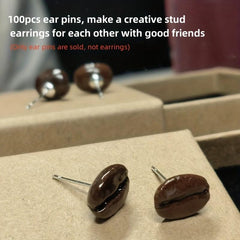 100pcs Stainless Steel Flat Bottom Disc Stud Earrings Set DIY Making Ear