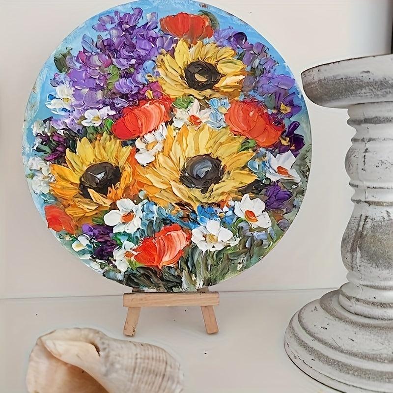 5pcs 30 48 Cm Wooden Round Crafts DIY Door Hanging Rack Wood Burning Painting