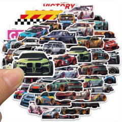 50pcs Modified Car Racing Stickers For Decoration