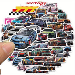50pcs Modified Car Racing Stickers For Decoration