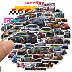 50pcs Modified Car Racing Stickers For Decoration