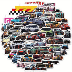 50pcs Modified Car Racing Stickers For Decoration
