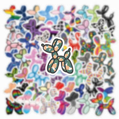 65pcs Balloon Dog Elk Doodle Funny Cartoon Waterproof Stickers Pack