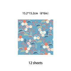 12 Sheets Large Size Retro Journal Material Paper DIY Tools