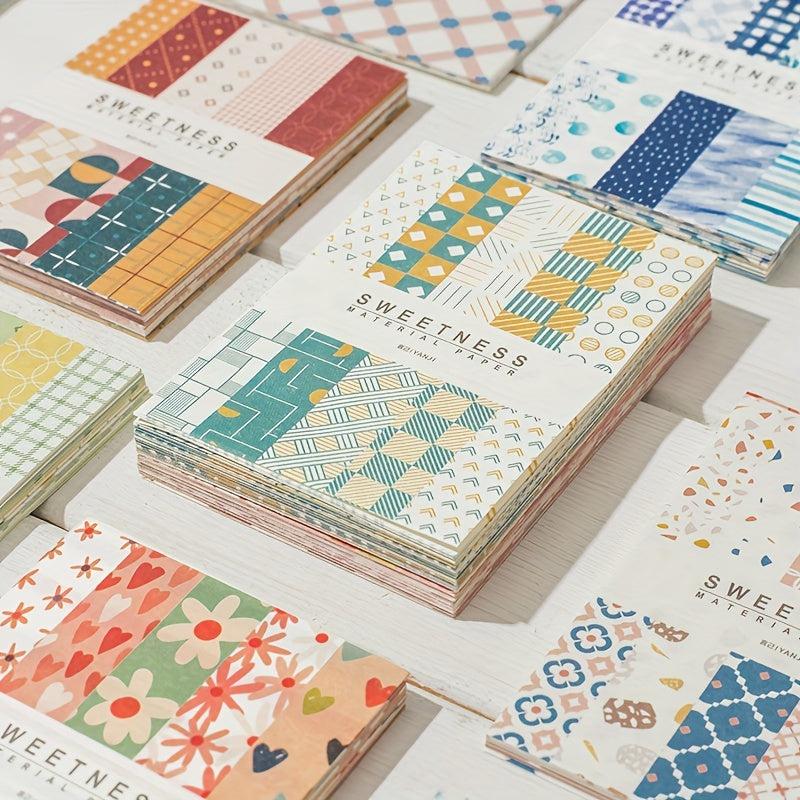 50pcs DIY Decorative Backing Paper Non Adhesive Collage Material