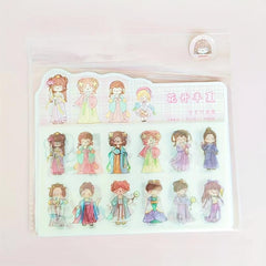 10pcs Cartoon Washi Paper Journal Decoration Stickers
