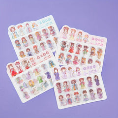 10pcs Cartoon Washi Paper Journal Decoration Stickers