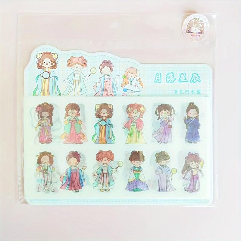10pcs Cartoon Washi Paper Journal Decoration Stickers